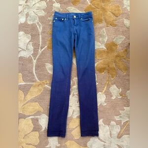 Tory Burch Women's Blue Ombre Jeans super Skinny 24